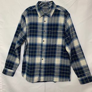 Eddie Bauer Men's Plaid Flannel Shirt Sz Large